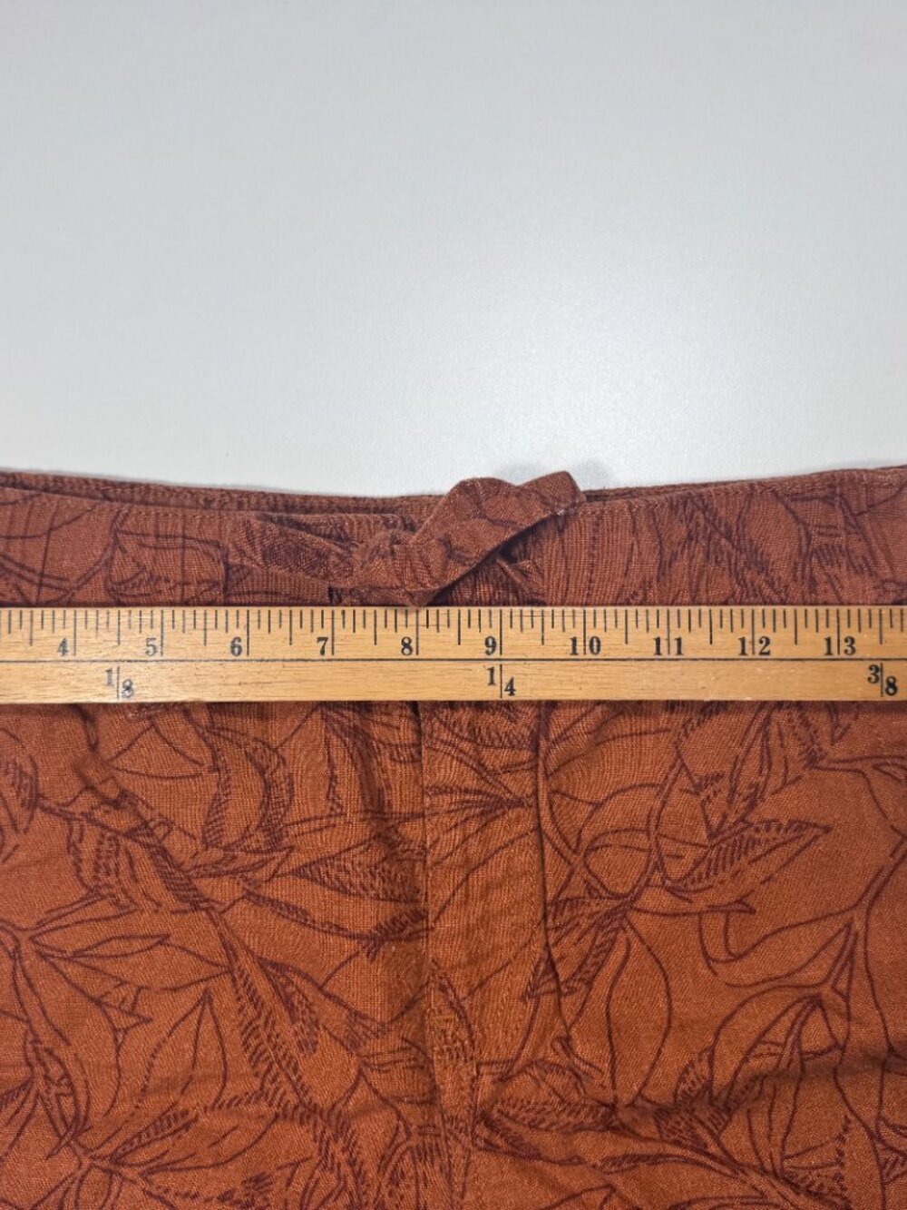 Reitmans Linen Blend Leaf Print Pull-On Shorts – Size 4 - Picture 6 of 10